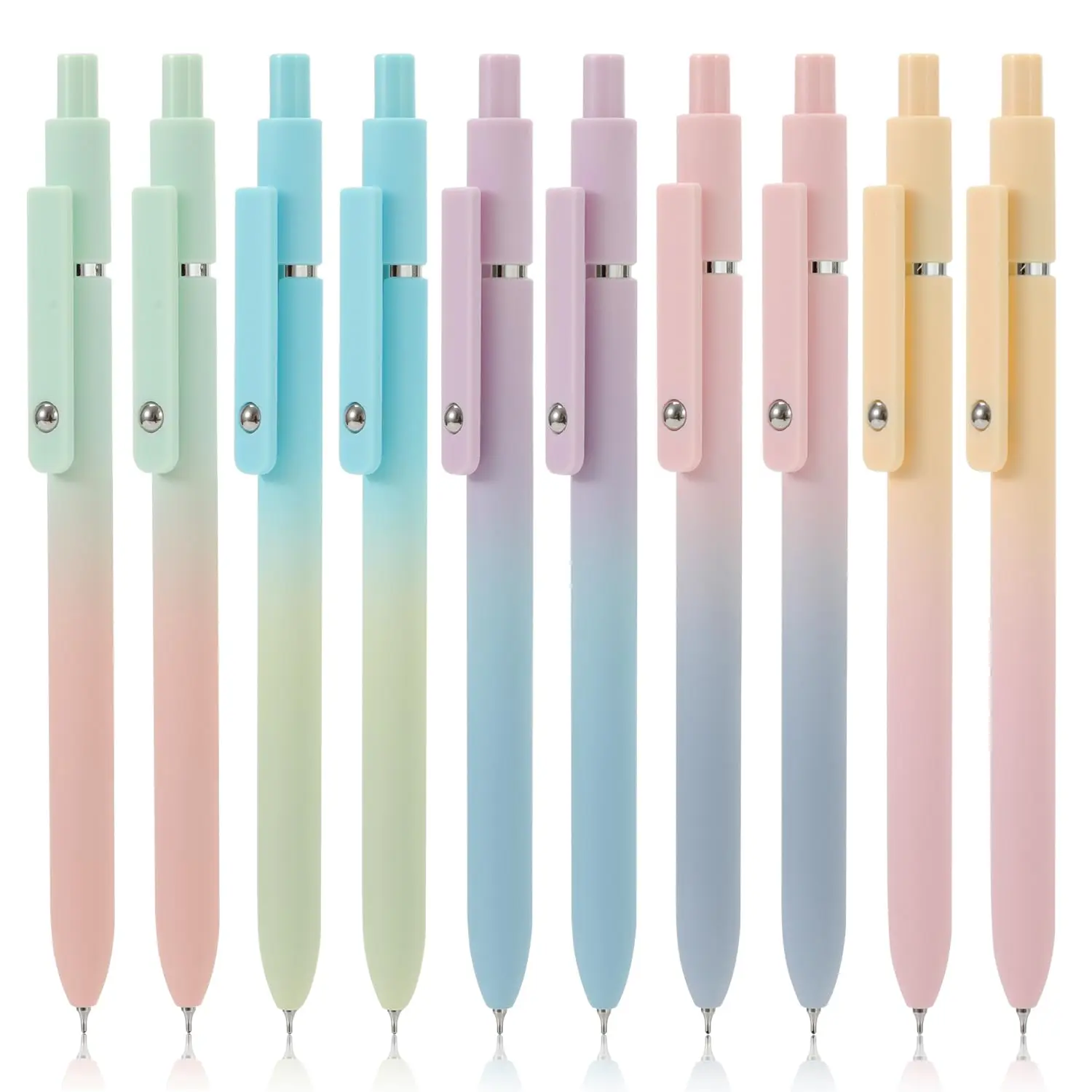 10 Pack Gel Pens | Smooth Writing 0.7mm Black Ink | Quick Dry Black Ink for Journaling, Notes & Daily Writing | Aesthetic Office & School Supplies | Perfect Gift for Students