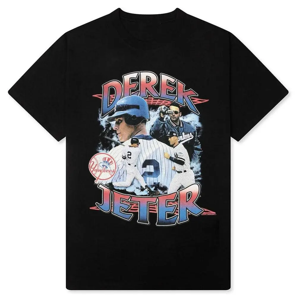 Derek Jeter Graphic Tee 90s Vintage Style Unisex Oversized Baseball Fan T-Shirt