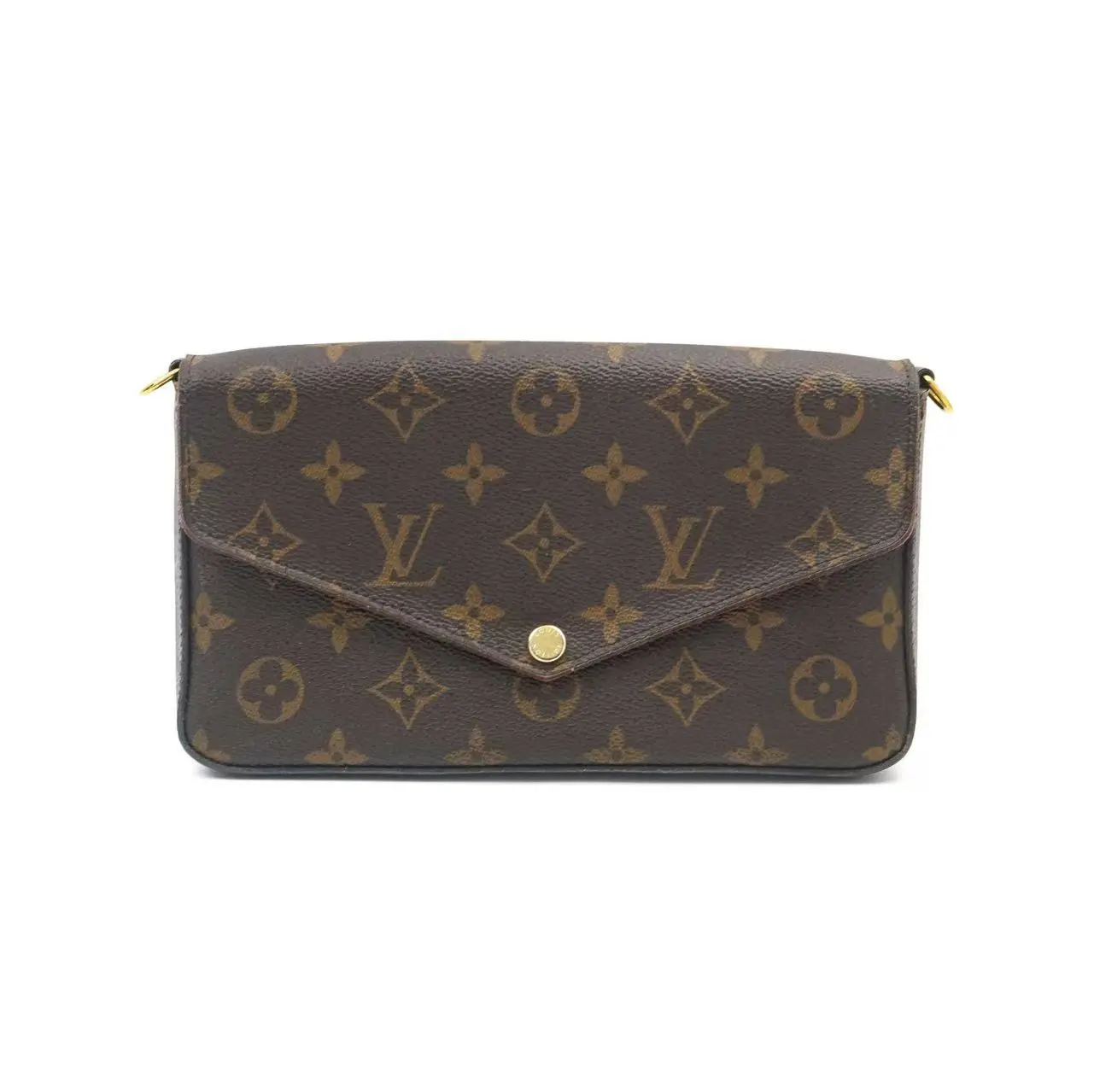 Pre-owned Louis Vuitton canvas Shoulder Bags Monogram Felicie Pochette Bag Z 1549
