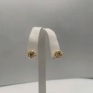 10KT Gold Love Knot Stud Earrings