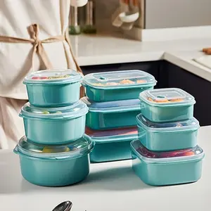 Food Grade Storage Box Set, Airtight Container Set, Refrigerator Organizer, Microwave Safe Sealed Lunchbox, Kitchen Meal Prep Container, Stackable Plastic Containers, Food Preservation Kit