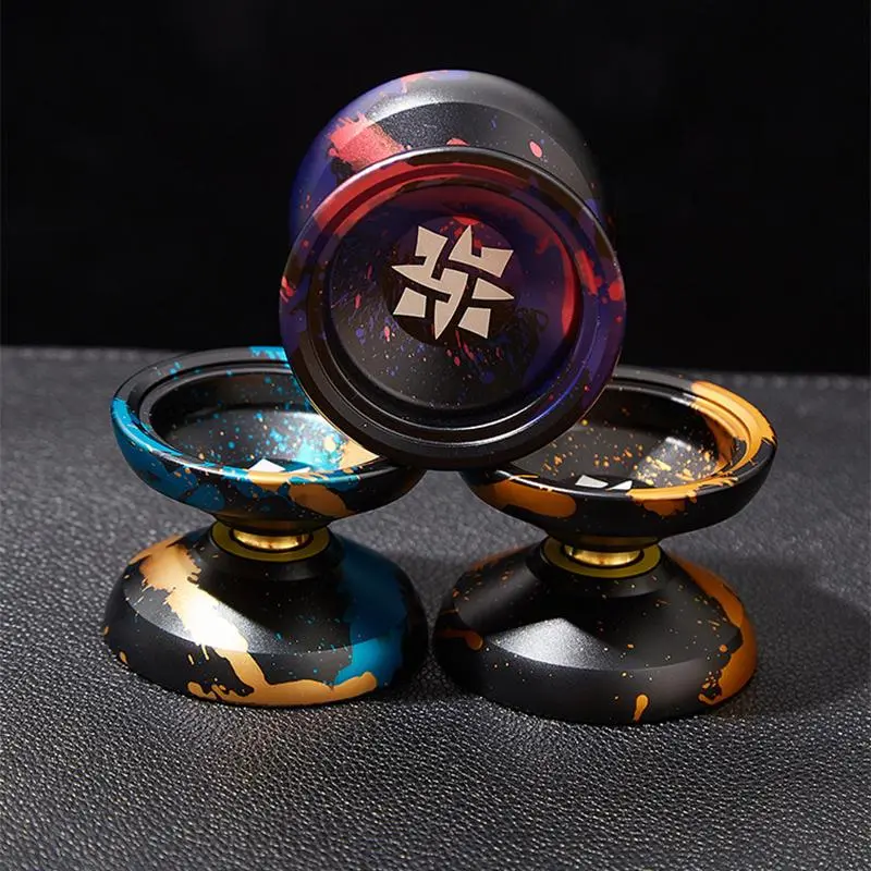 Professional Magic Yoyo Metal Yoyo with 10 Ball Bearing Aluminum Alloy High Speed Unresponsive Yoyo Toy for Kids Adults