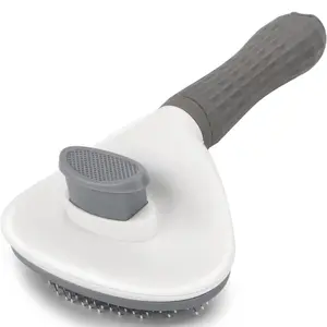 Furry Finds and Goods Self Cleaning Slicker Brush - Pet Grooming Tool for Dogs, Cats, and Bunnies with Long or Short Hair