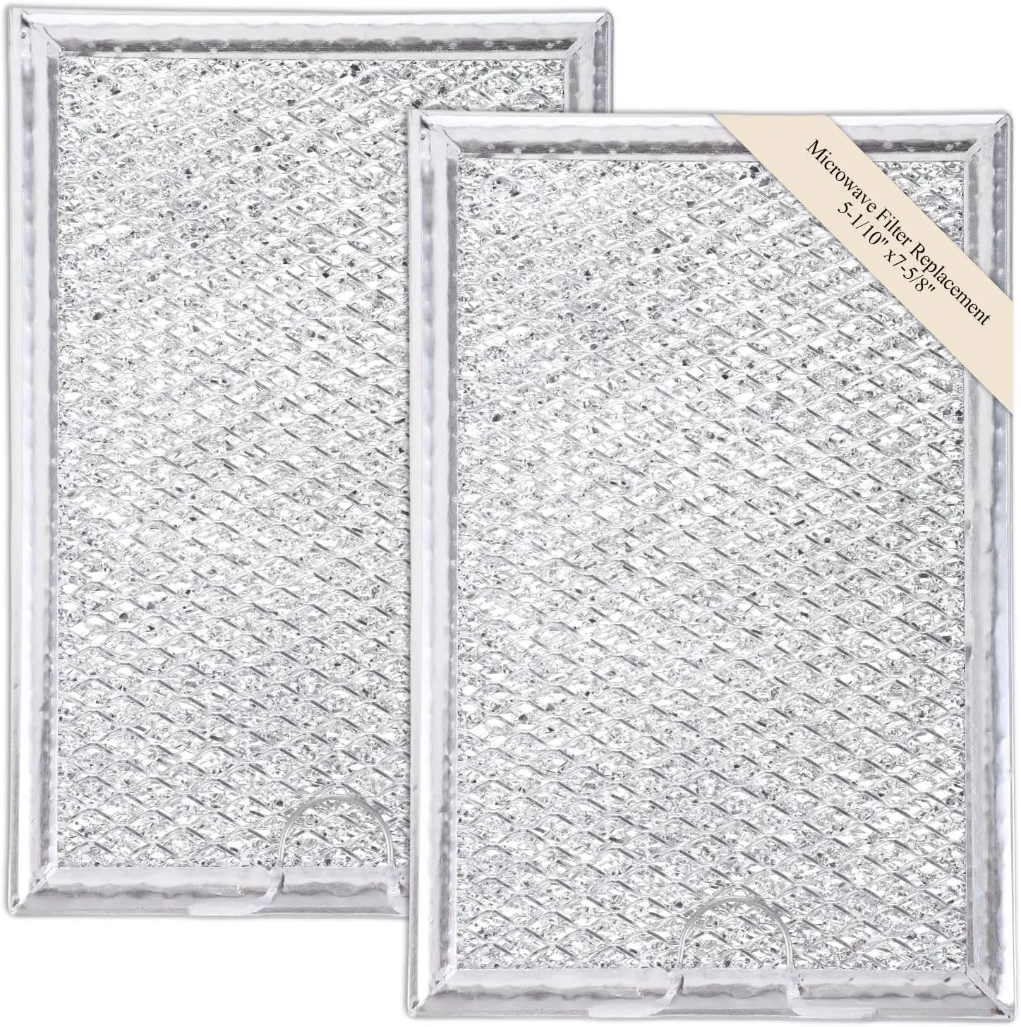 Microwave Filter Replacement, 2 Pcs 5-1/8" x 7-5/8" Microwave Grease Filter Microwaves Vent Filters Compatible with Over-The-Range Microwaves Ovens