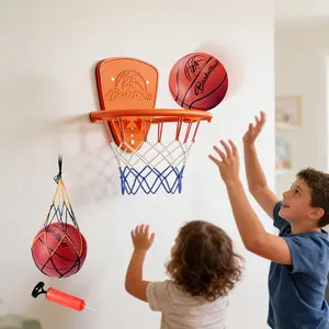 Childproof Indoor Silent Basketball Hoop, Wall-Mounted Shooting Rack, Quiet Design, Fits Various Walls, Parent-Child Interactive Toy Gift