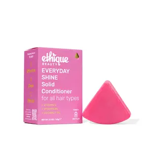 Ethique Everyday Shine Conditioner Bar - For All Hair Types - Vitamin C, Vitamin B5, Coconut Oil