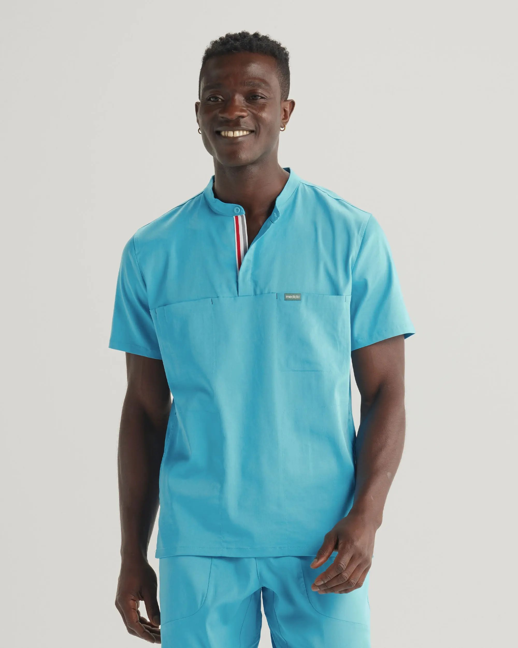TENCEL™ Skye‎ ‎Banded Collar Scrub Top (Final Sale)