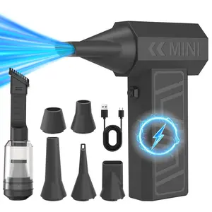 Mini Turbo Air Blower Fan, 140000 Rpm Turbo Fan, Wireless Electric Handheld Dust Cleaner, High-Speed 52m/s Brushless Motor, Multifunctional Jet Blower, Portable Air Blower