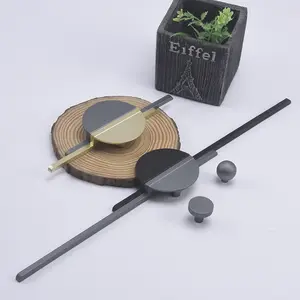 2-Pack Brushed Gold Cabinet Handles Half-Moon Door Handles and Knobs, 5inch Hole Center, Kitchen Zinc Alloy Furniture Decorative Hardware Dresser Drawer