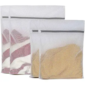 4Pcs/Set Laundry Bags Wash Bags,Mesh Laundry Bags Suitable for Delicates,Home Washing Machine,Washing Sweaters,Underwear,Clothes,Lingerie,Halloween Christmas Party Gifts,Hand Tools Kits