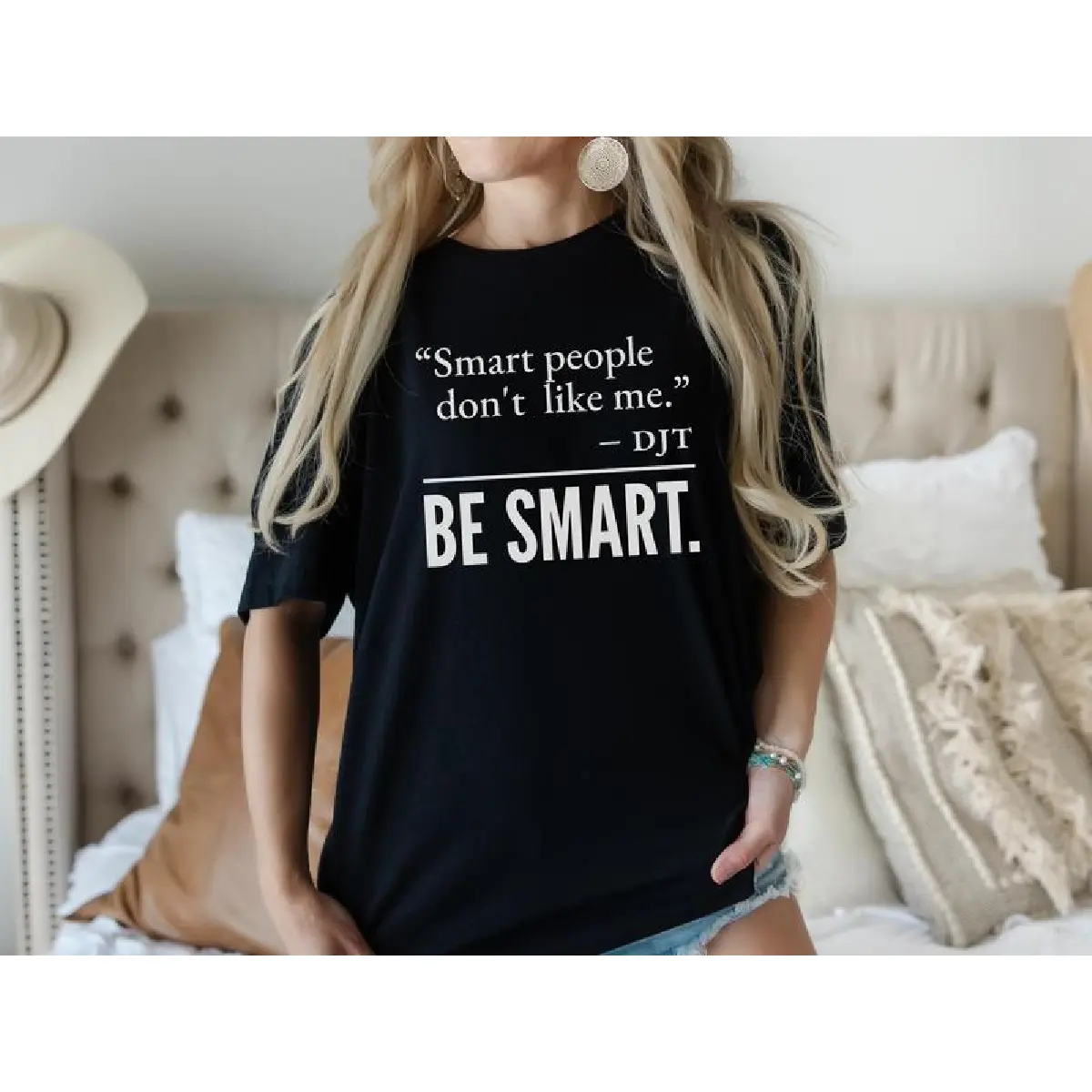 Smart People Don't Like Me T-shirt, FDT Funny Shirt, Be Smart Tee for Liberal Shirt, Trending Quote Tee, Democrats Gift