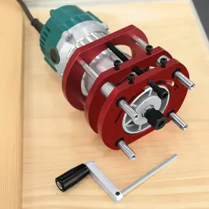 65mm Diameter Router Lift for Wood Router Working Benches - DIY Woodworking Router Table Insert Plate with Lift Base
