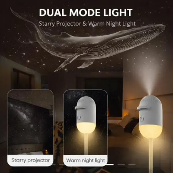 Galaxy Projector 2-in-1 Starry Sky Projector, Galaxy Star Projector Starry Projector Light, Galaxy Dual-Mode Night Light, Galaxy Projector USB Audio Device