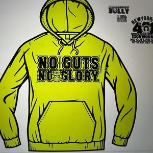 No Guts No Glory SBNY Hoodie - Hooded Sweatshirt with Bold Lettering and Front Pocket