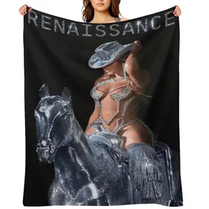 Flannel Blanket Heavyweight All Season Comfort Multi Use Sofa Bed Office Decor Halloween Gift for K-Drama Fans Birthday ChristmasD910-224