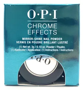 OPI Chrome Effects Mirror-Shine Nail Powder 0.10 oz - CP004 - "Glazed Donut Nails" - Blue "Plate" Special