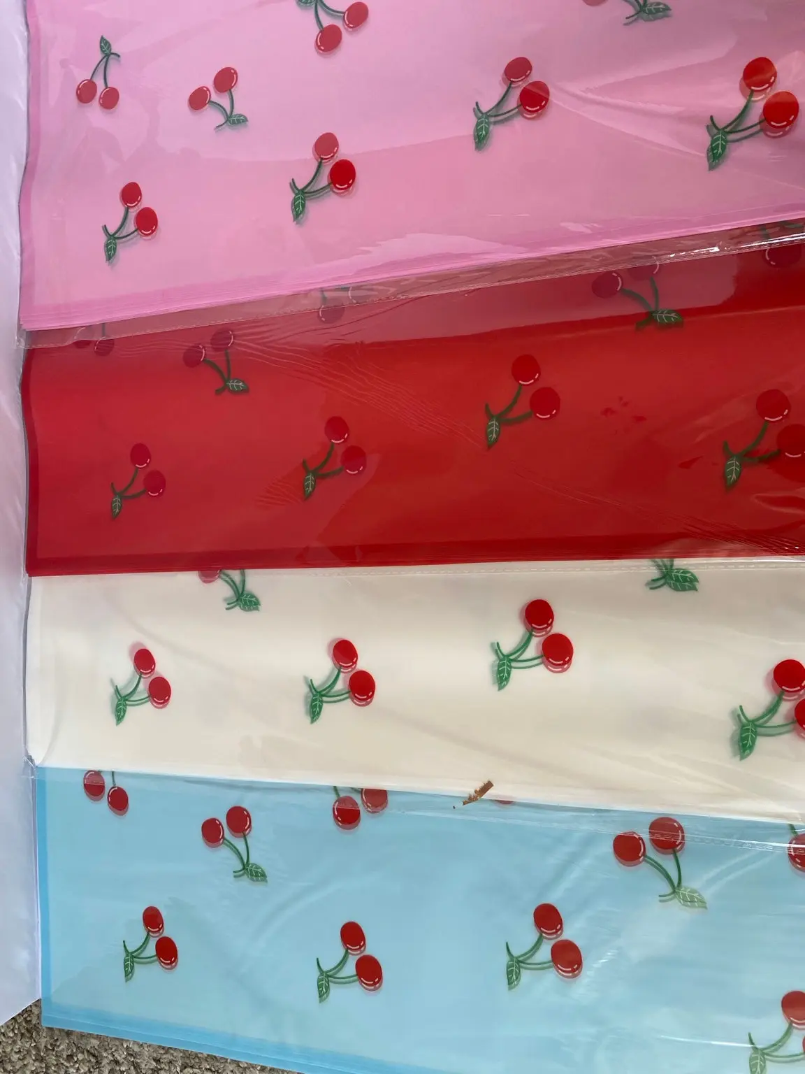 Korean Cherry Floral Wrapping Paper – 20 Sheets