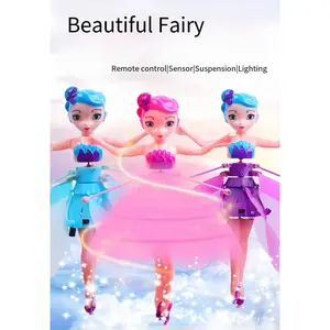 Inductive Flight Light-Up Floating Ball Flying Doll Remote Control Aircraft Gesture Child's Toy