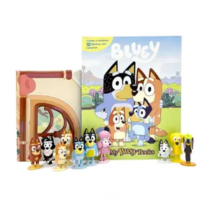 Bluey My Busy Books - Storybook, 10 figurines, playmat Board book – Picture Book, September 3, 2024
