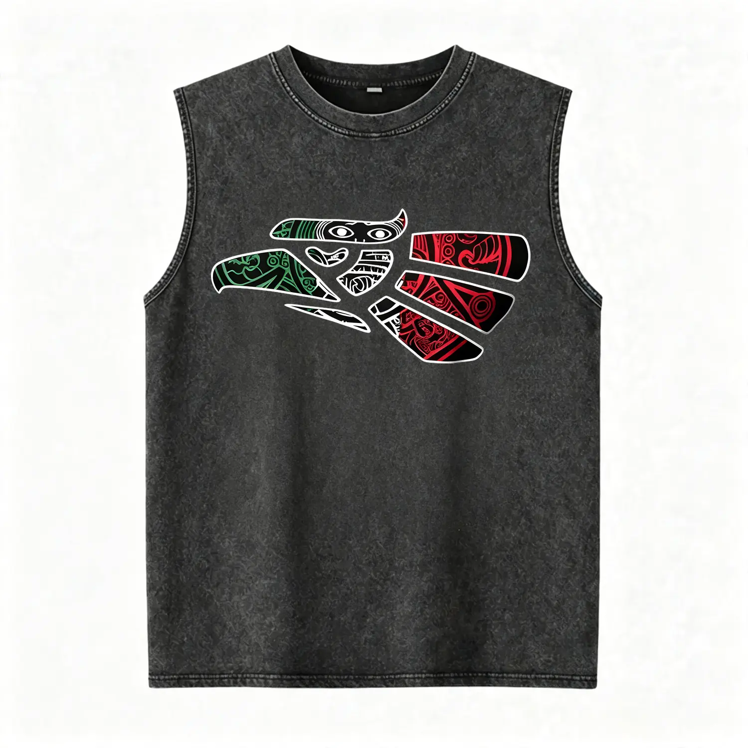 Washed Vest-Black