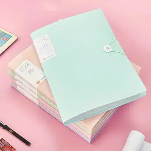 A4 Folder with 30 Pockets, Durable PP Material, Multi-Functional Document Organizer, Clear Window, Colorful Folder, Document Organization, Files Organizer, Test Paper Folder, Office Supplies
