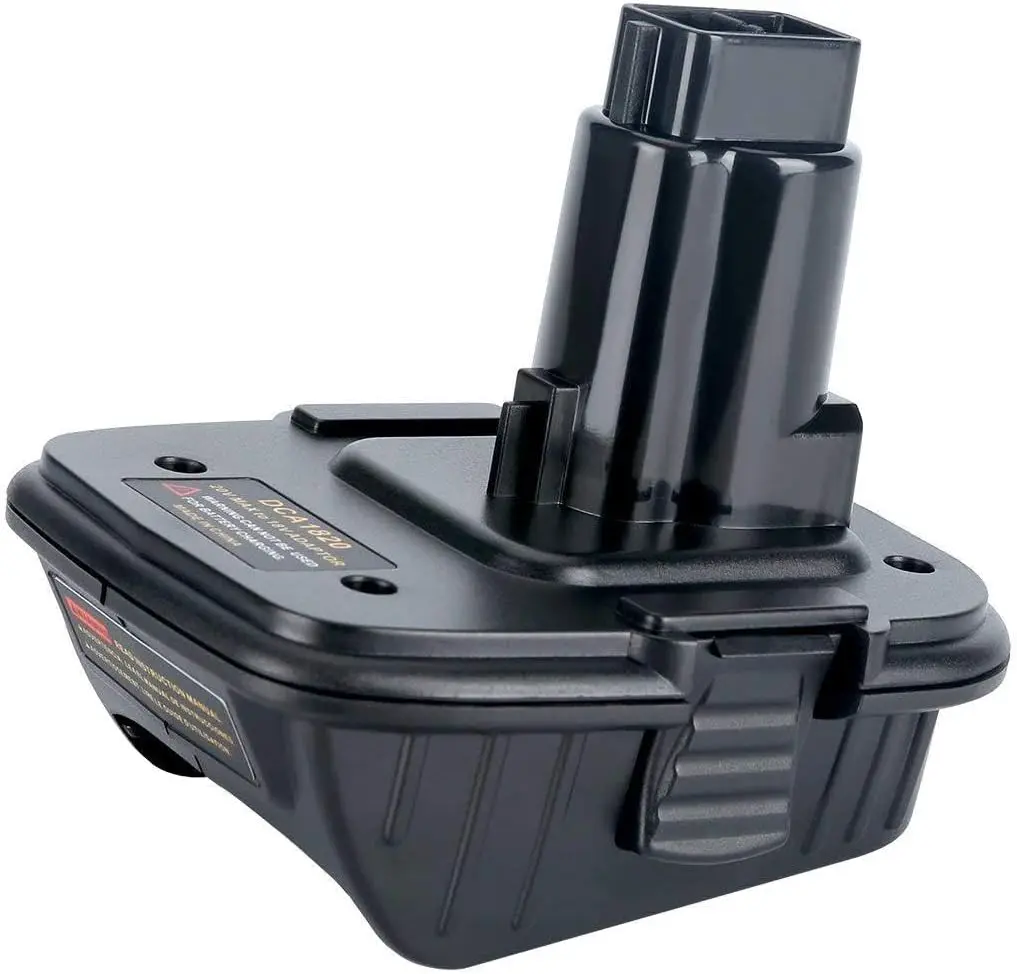 DCA1820 18V-20V Power Tool Adapter, Easy to Install for Dewalt 18V Tools - Convert 20V Max Lithium Ion Batteries DCB200 to XRP NiMh Batteries DC9096, DC9098