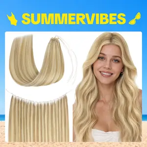 GOO GOO Hair Sew in Feather Weft Extensions Remy Human Hair Exrensions Natural Straight Hair#Summervibes