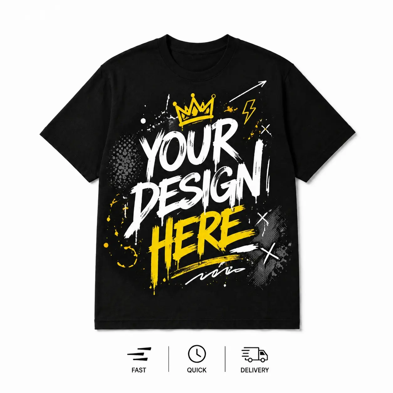 Men's and Women's Casual T-Shirts, Short Sleeve Crew Neck Tops with Fast Packing and Shipping Service