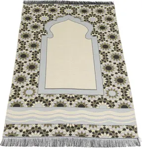 Chenille Thin Travel Islamic Prayer Mat Stargazer - Blue