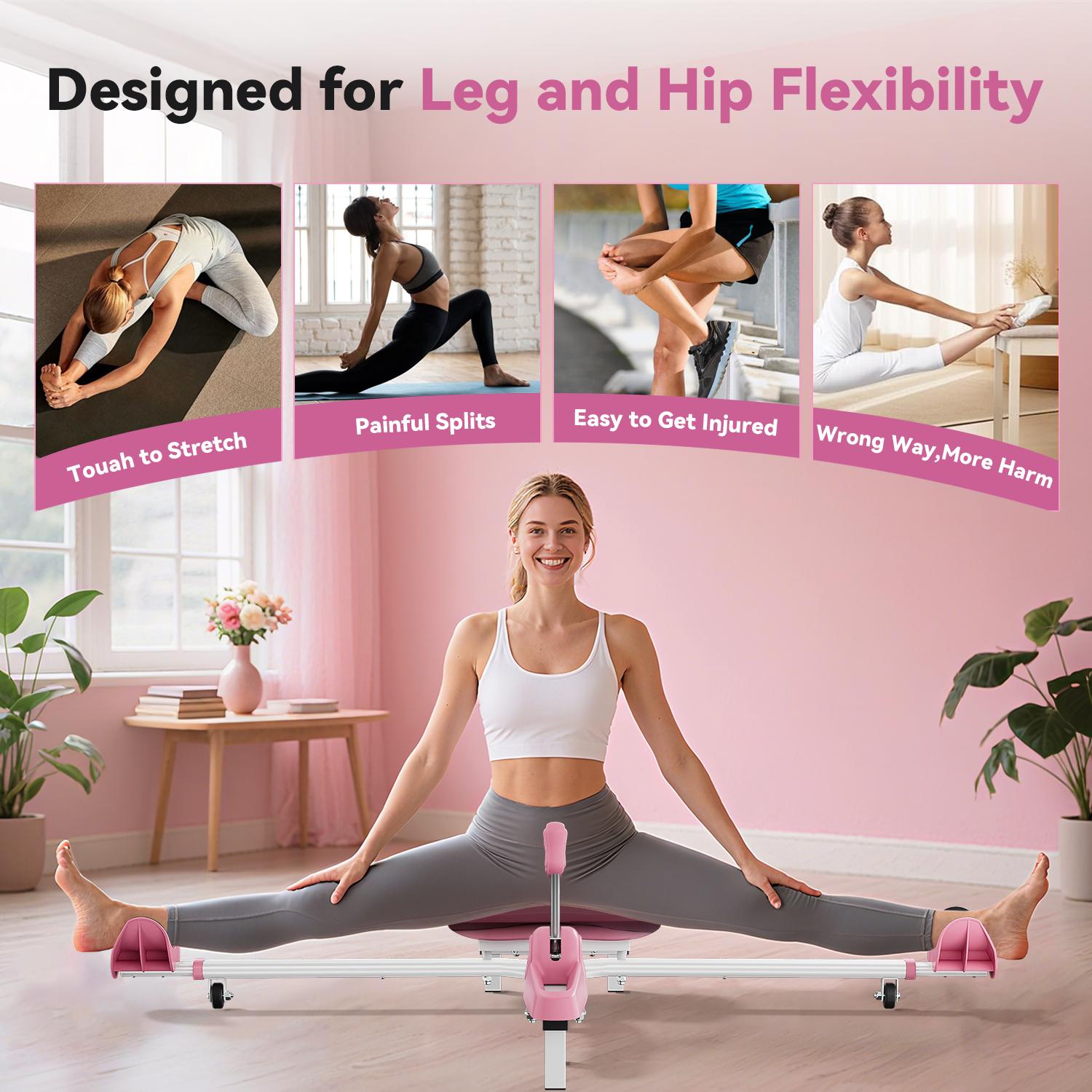 FEIERDUN Leg Stretcher Machine to Enhance Flexibility, Split Machine for Ballet, Cheerleading Dance and Gymnastics, Fit for Beginer and athlete Multifunctional Fitness Equipment Strength Training Accessory#Summervibes FEIERDUN Leg Stretcher Machine to Enhance Flexibility, Split Machine for Ballet, Cheerleading Dance and Gymnastics, Fit for Beginer and athlete Multifunctional Fitness Equipment Strength Training Accessory#Summervibes