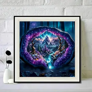 Stone Landscape Pattern DIY Diamond Arts Colorful Painting Kit without Frame, DIY 5D Diamond Arts Colorful Painting Kit, Wall Art Decor for Home, Diamond Painting Kits