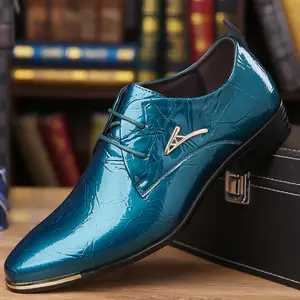 Men's banquet pointed fashion shoes, versatile formal shoes