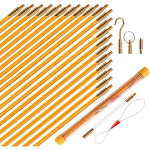 22FT Fiberglass Electrical Wire Running Kit with Wire Fishing Tools, Fish Tape, Wire Puller, Through Wall Cable Snake, Fish Rods and Different Attachments