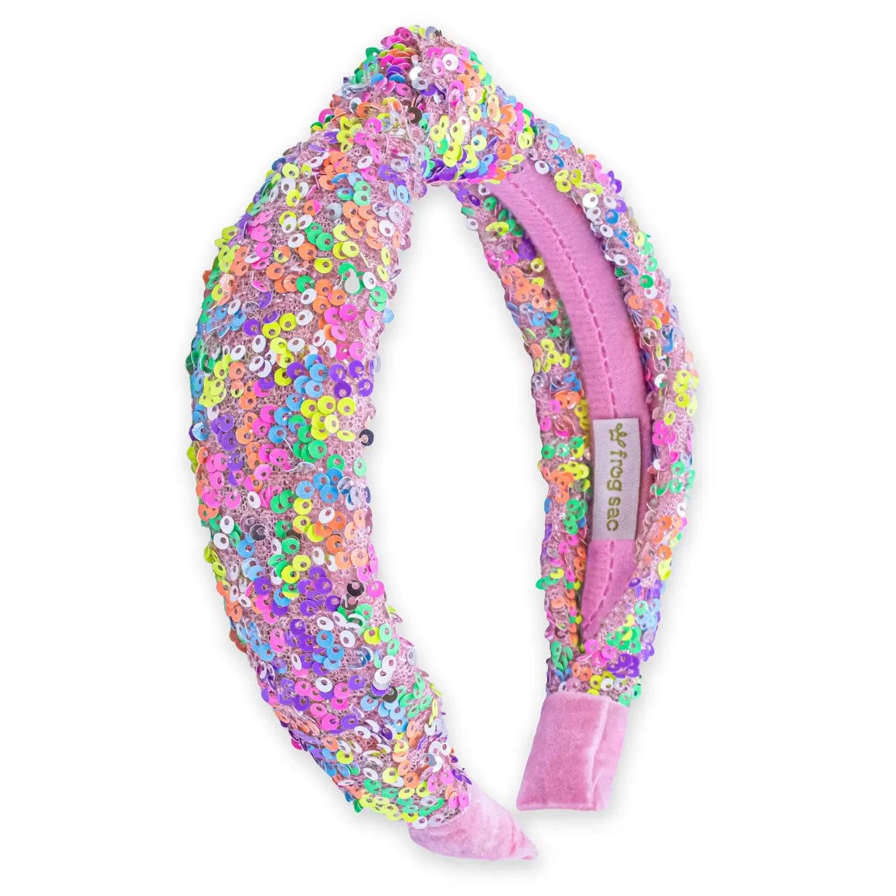 Kids Sequin Knot Headband - Confetti - Frog Sac