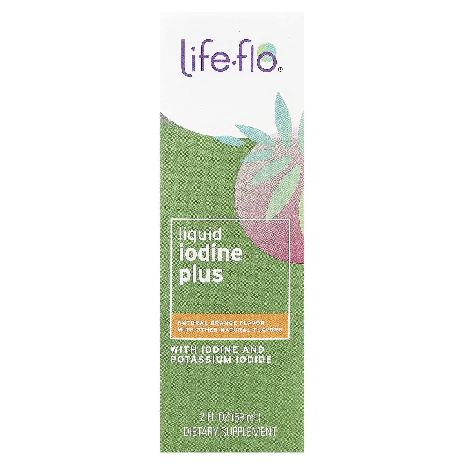 Life-flo Liquid Iodine Plus, Natural Orange, 2 fl oz (59 ml)
