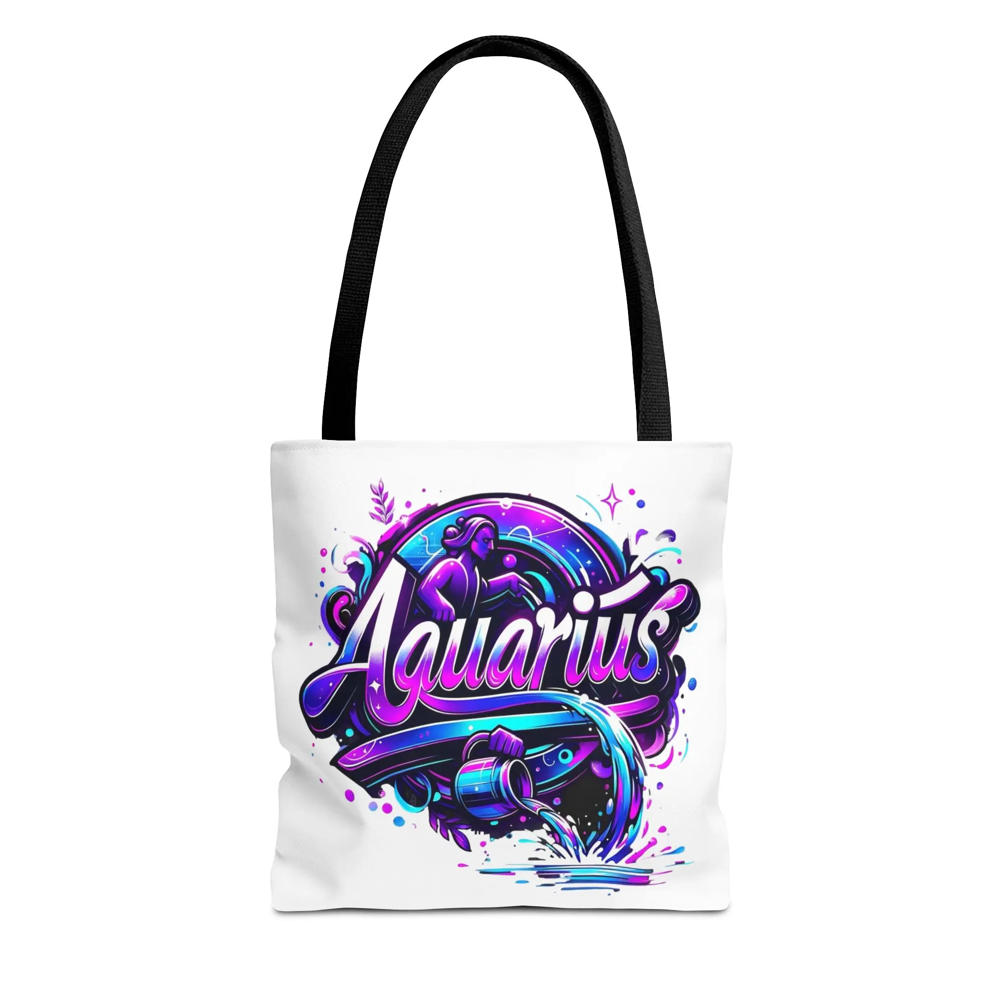 Aquarius Water Bearer Tote Bag | Zodiac Astrology AOP