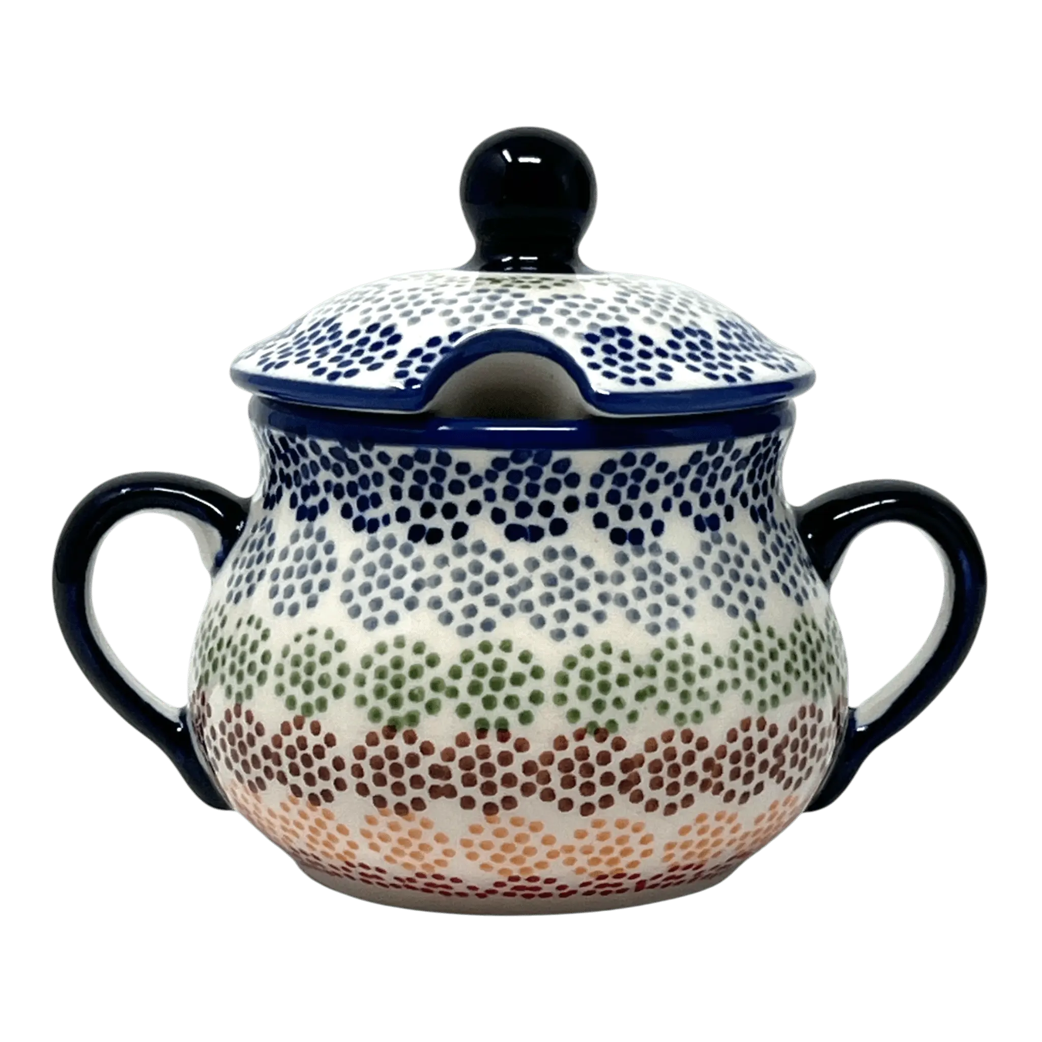 Bowl, Round, Sugar Bowl, 3.5" in "Speckled Rainbow" by Manufaktura | C015M-AS37
