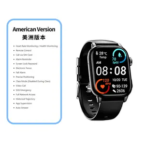 Addictive Party Fun Hot TikTok Toy Foreign Trade Smart Health Watch for Seniors 4G Two-Way Video Call Watch Heart Rate Blood Pressure Body Temperature Monitoring Watch