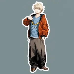 Bakugo Katsuki Cool Art Waterproof Sticker