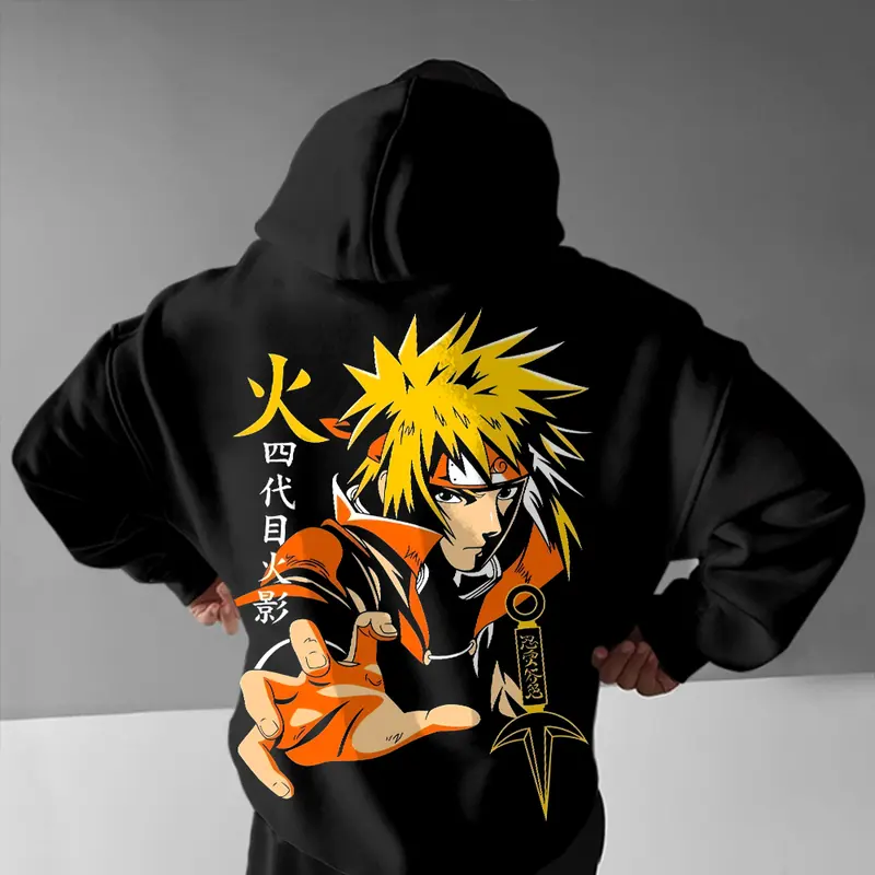 Naruto Unisex FallFreshness outfits men streetwear 80s 90s graphic tees cotton Anime funny 300G Hoodies men gifts