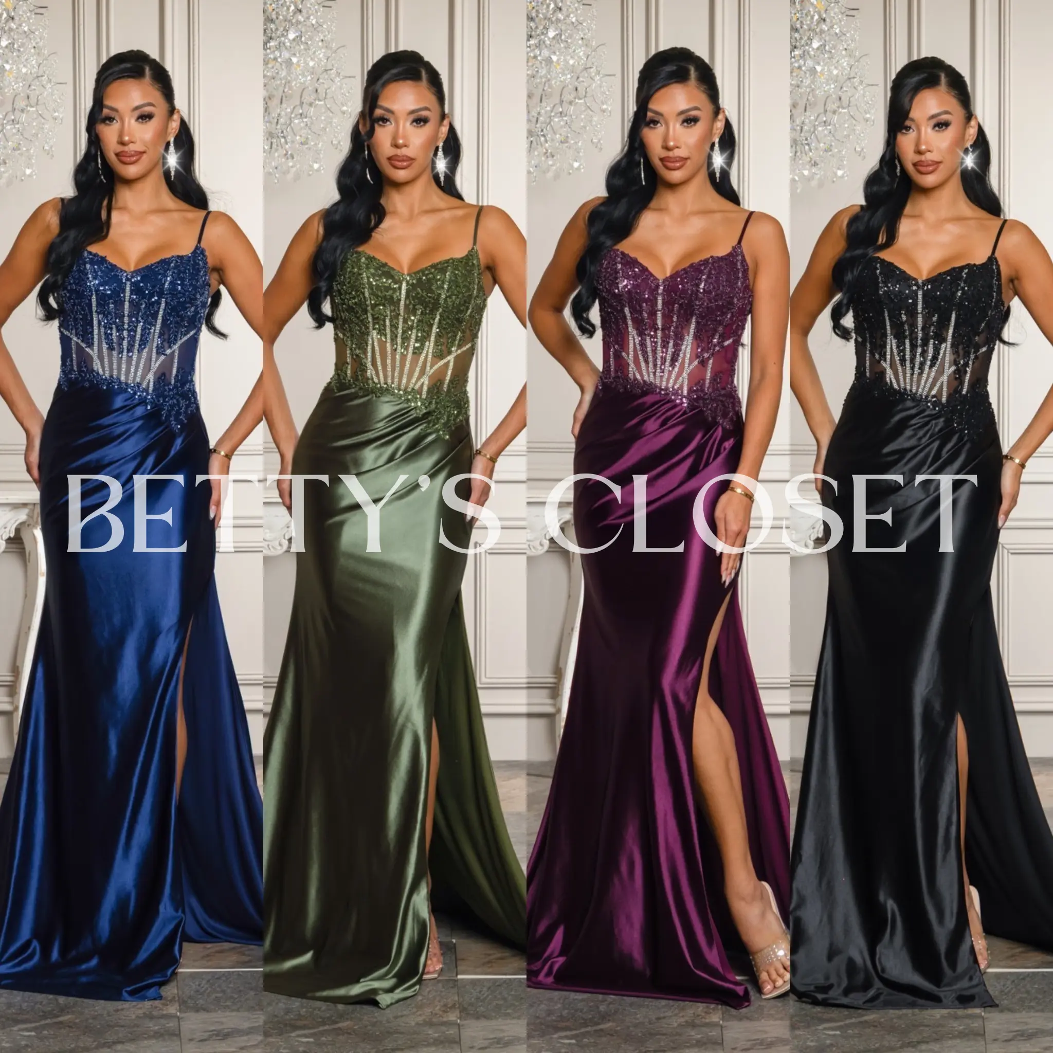 Daisy Embellished Glam Gown