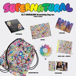 Newjeans - NewJeans 'Supernatural' NJ X MURAKAMI (Drawstring Bag ver.)  [COMPACT DISC - CD] With Booklet, Postcard, Photo Book, Photos