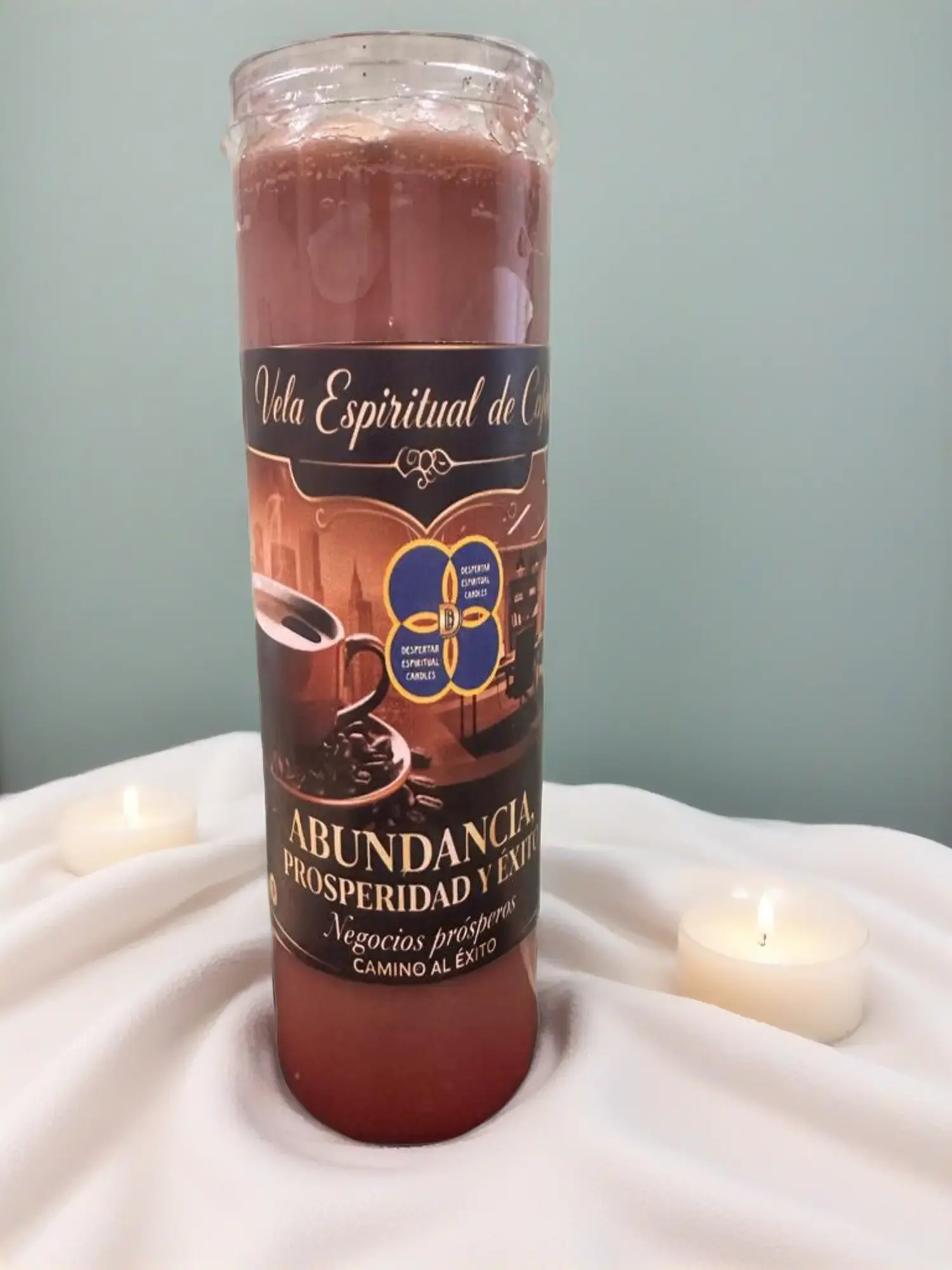 VELA  DE CAFE PREPARADA, Prepared Coffee Spiritual Candle, Healthcare & Therapy Aromatherapy Candle for Alternative Wellness
