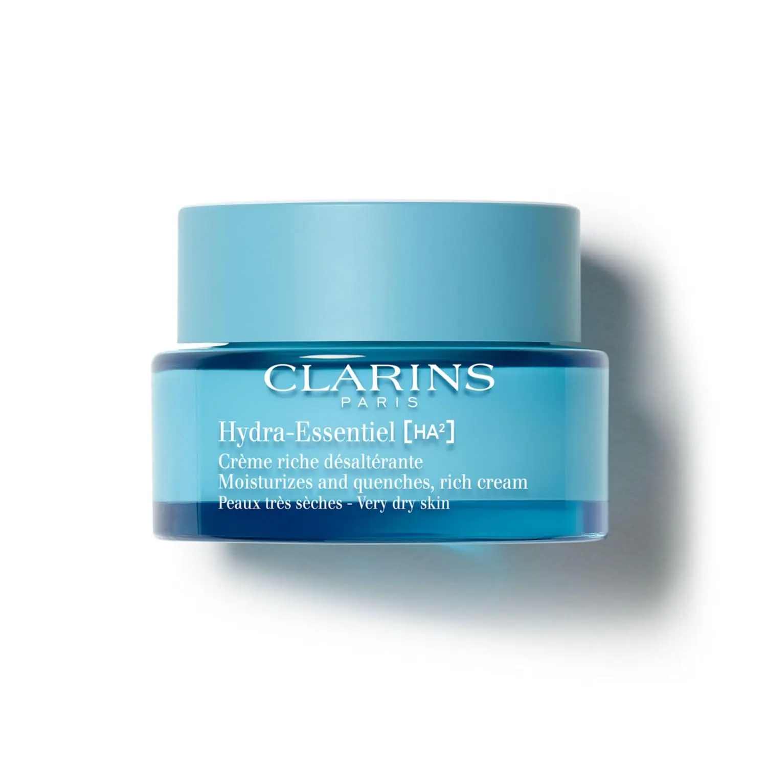 CLARINS Hydra-Essentiel Rich Cream | Intensely Hydrating Moisturizer | 60 Seconds to Plumper Skin* | Nourishes, Softens and Soothes | Double Dose Hyaluronic Acid | Very Dry Skin Type | 1.7 Ounces