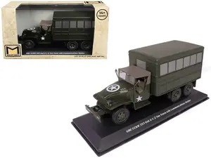 GMC CCKW 353 6x6 2-1/2 Ton Truck with Communications Shelter Olive Drab "US Army" 1/43 Diecast Model by Militaria Die Cast