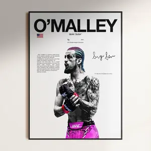 Sean O'Malley Poster, UFC Wall Print, MMA , UFC Bantamweight Champion, Ufc Gift For Him, Sports Print, Gym Decor
