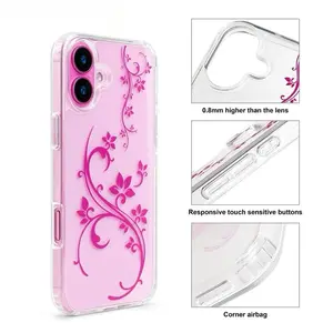 "La Fleur" Flower Phone Case 17 16/15/14/13/12/11 (Pink, Brown, Orange, Green)