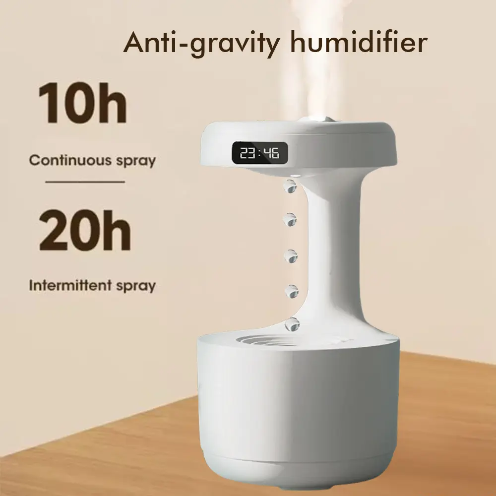 Humidifiers for Bedroom, Anti Gravity Humidifier, Water Drop Humidifier with Night Light,Rain Cloud Humidifierhigh-capacity Silent humidifier for Bedroom/Baby Nursery/Bathroom/Living Room.
