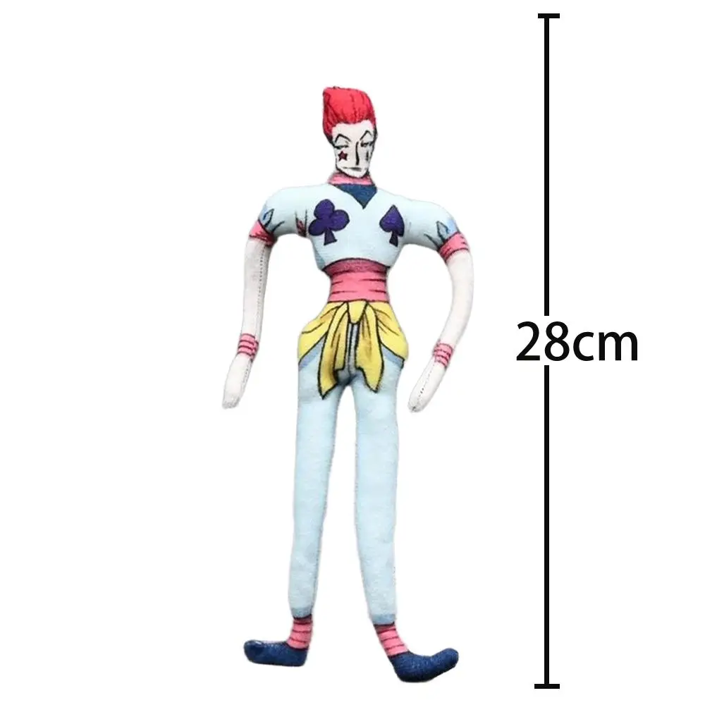 Anime Gon Freecss figure Hisoka Killua Zoldyck Plush toy Cosplay Stuffed Doll Twistable Iron Wire Cotton Doll Birthday Fans Gift