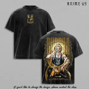 Buddha Record Of Ragnarok Vintage Acid Wash Anime Shirt Oversized Streetwear Graphic Tee Divine Warrior Manga Retro Washed T Shirt